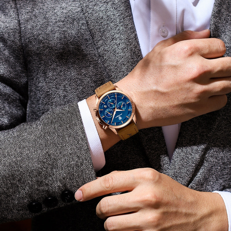 Poedagar Men Quartz Watch - \[LAUNCH PROMOTION + FREE SHIPPING]