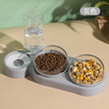 3-in-1 Pet Feeder and Water Dispenser Stand