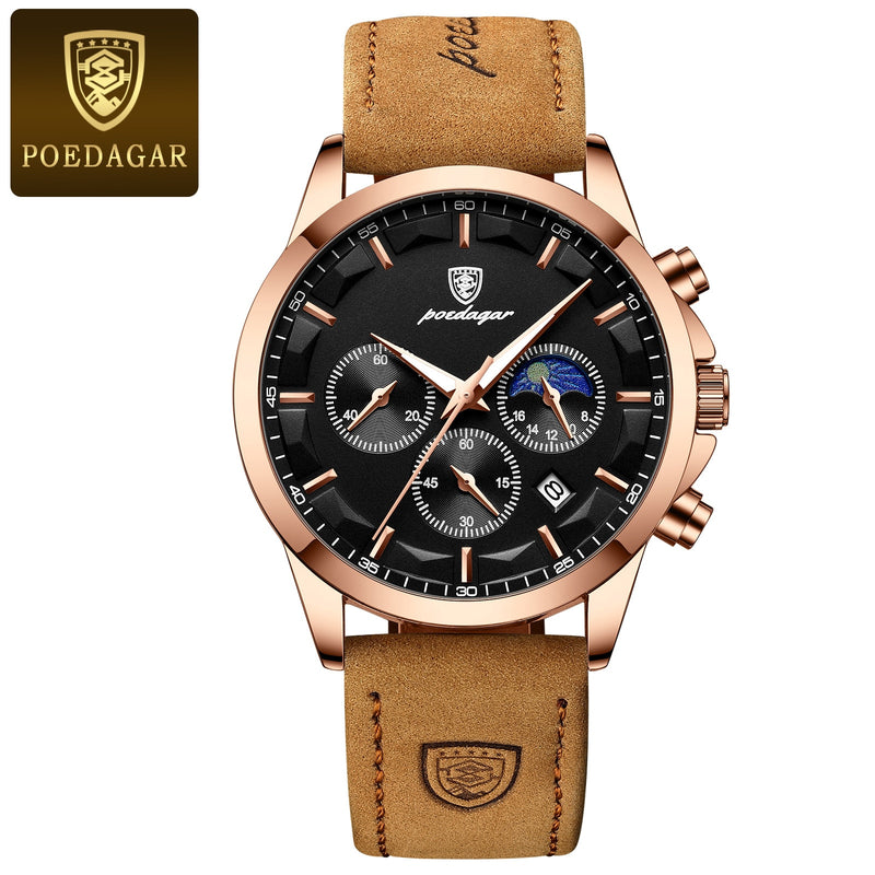 Poedagar Men Quartz Watch - \[LAUNCH PROMOTION + FREE SHIPPING]