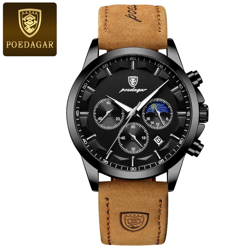 Poedagar Men Quartz Watch - \[LAUNCH PROMOTION + FREE SHIPPING]