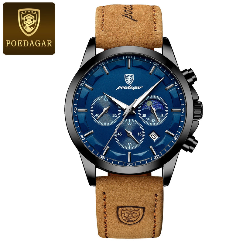 Poedagar Men Quartz Watch - \[LAUNCH PROMOTION + FREE SHIPPING]