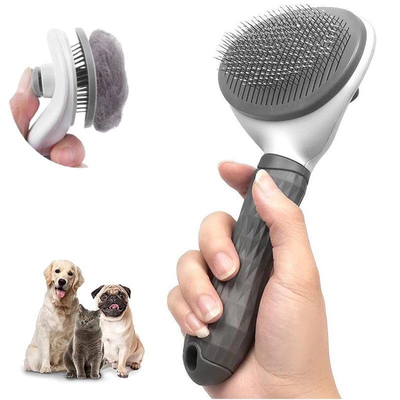 Self-Cleaning Brush for Dogs and Cats