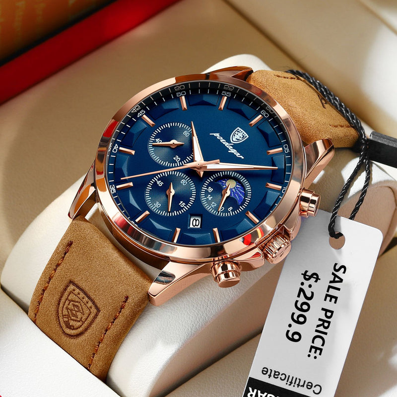 Poedagar Men Quartz Watch - \[LAUNCH PROMOTION + FREE SHIPPING]